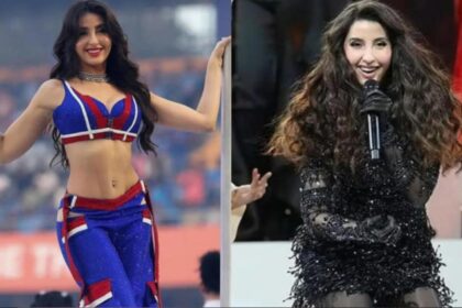 Nora Fatehi performing at a World Cup ceremony