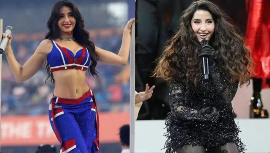 Nora Fatehi performing at a World Cup ceremony