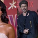 Suhana Khan in mustard Versace gown and Ananya Panday in champagne rhinestone dress at Ba***ds of Bollywood premiere