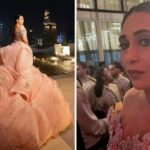 Karisma Kapoor Bridgerton Inspired Gown in Dubai