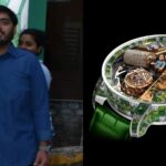 Anant Ambani Opera Vantara Green Camo watch by Jacob & Co with lion and Bengal tiger motifs