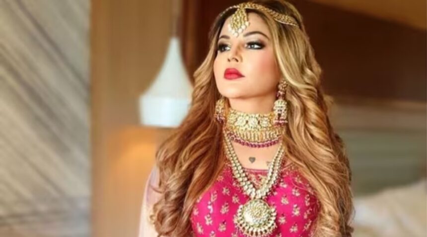 Rakhi Sawant reacting during a reality show appearance
